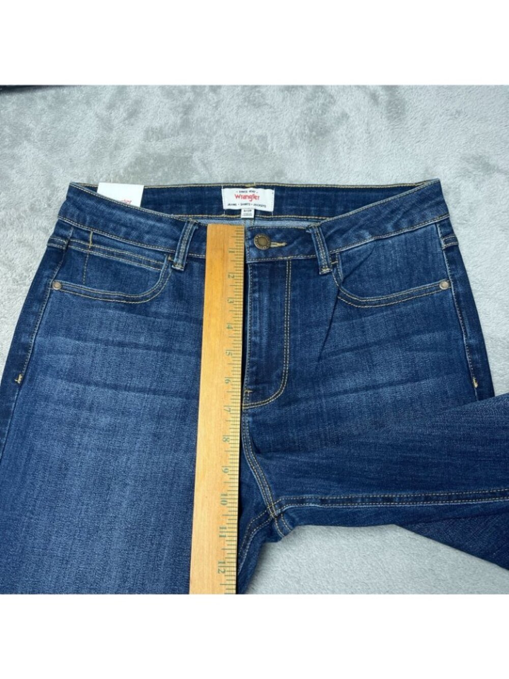 NWT Wrangler Women's 6/28 High-Rise Bootcut Jeans Dark Blue G2235 - Picture 7 of 15